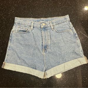 High Rise Jean Shorts